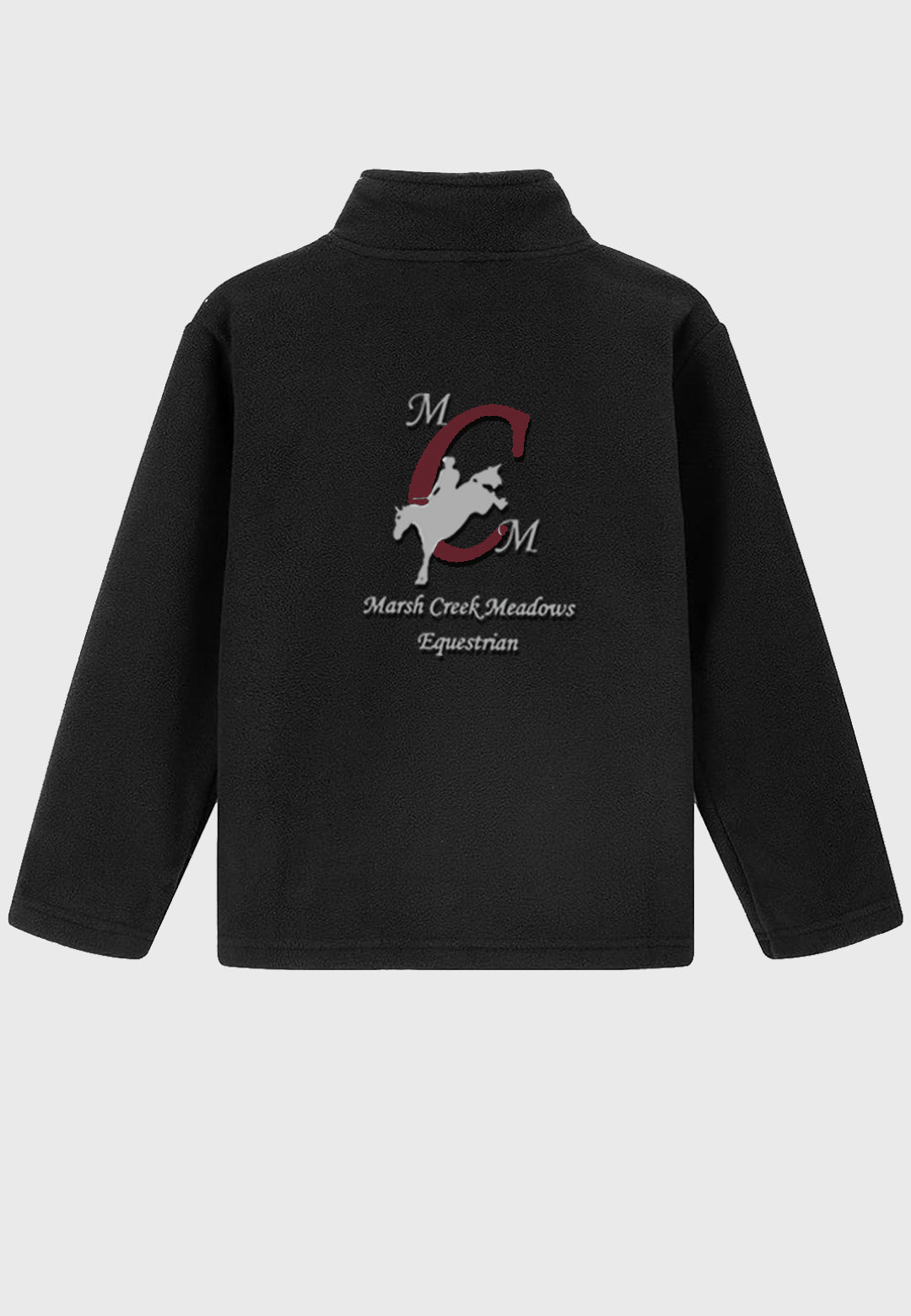 Marsh Creek Meadows Equestrian Noomelfish Girls Full Zip Soft Polar Fleece Jacket with Pockets, 3 Color Options
