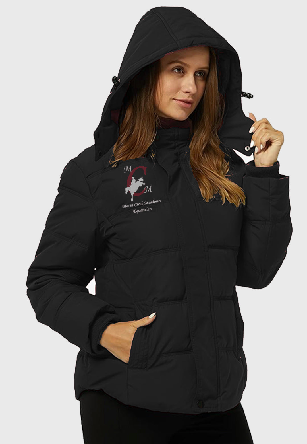 Marsh Creek Meadows Wantdo Ladies Winter Jacket with Removable Hood, 2 Color Options