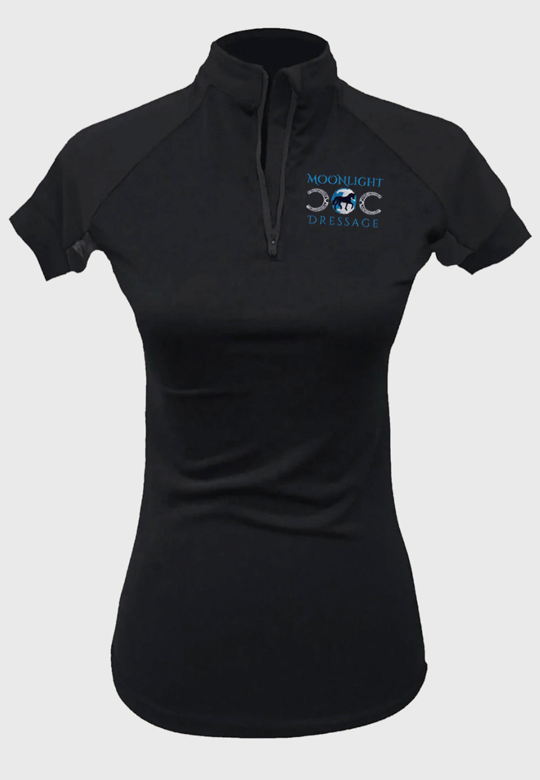 Moonlight Dressage Short Sleeve Custom Sun Shirt, Adult + Youth Sizes