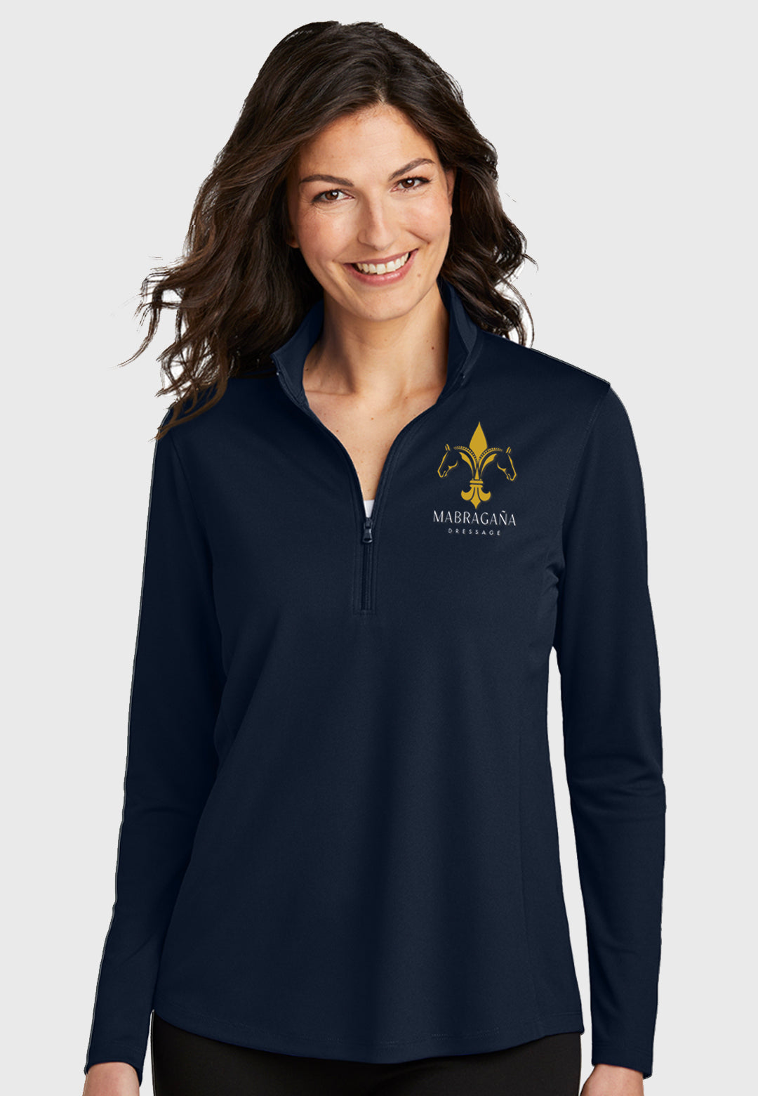 Mabragana Dressage Port Authority® Women's Dry Zone® UV Micro-Mesh 1/4-Zip