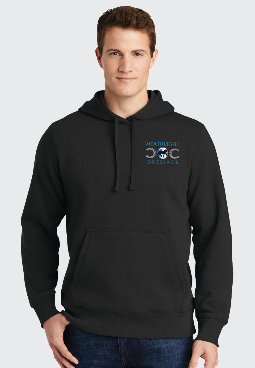 Moonlight Dressage Sport-Tek® Hooded Black Sweatshirt - Ladies/Mens/Youth Sizes