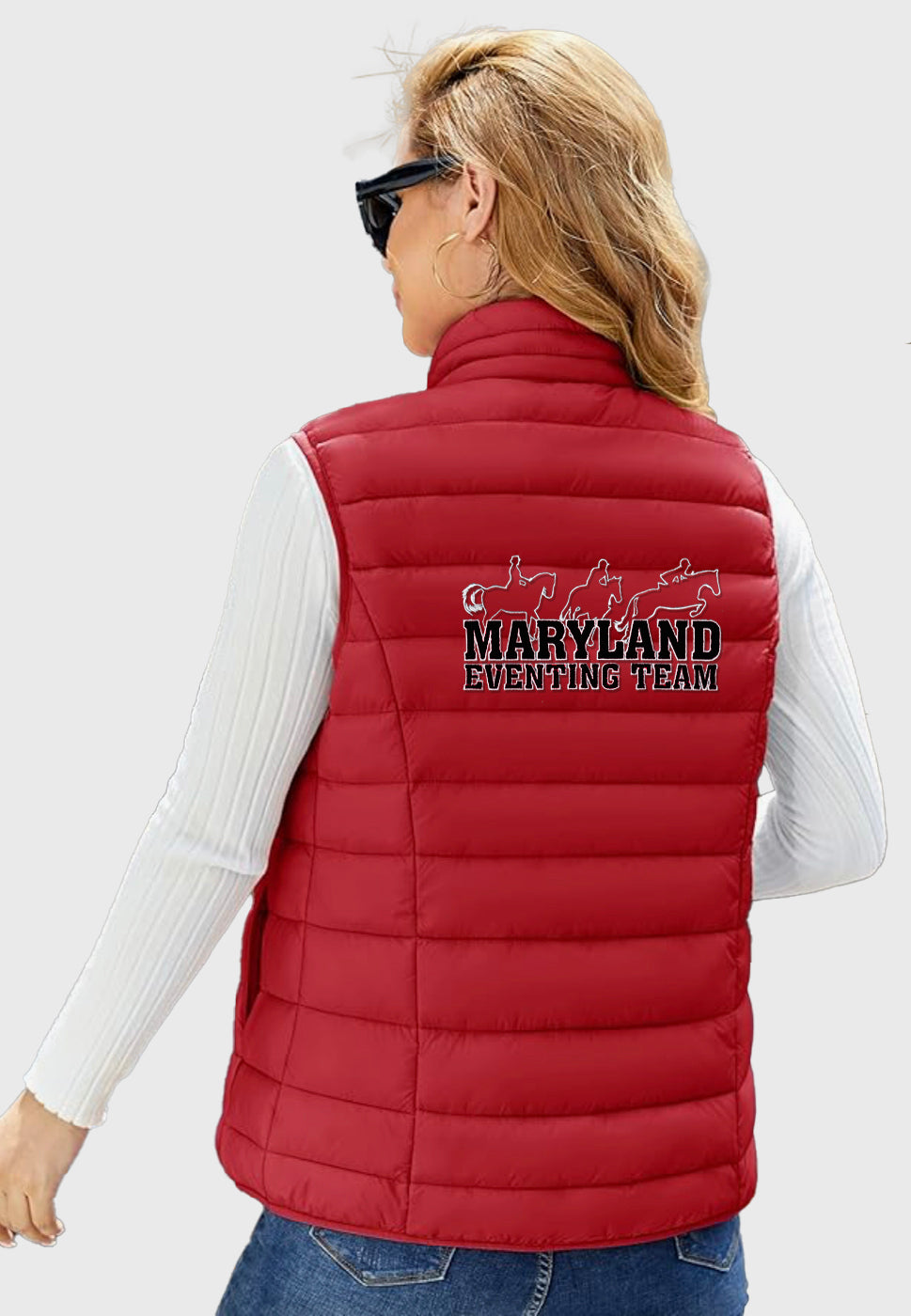 Maryland Eventing Team MAGCOMSEN Lightweight Women's Puffer Vest, 2 color options