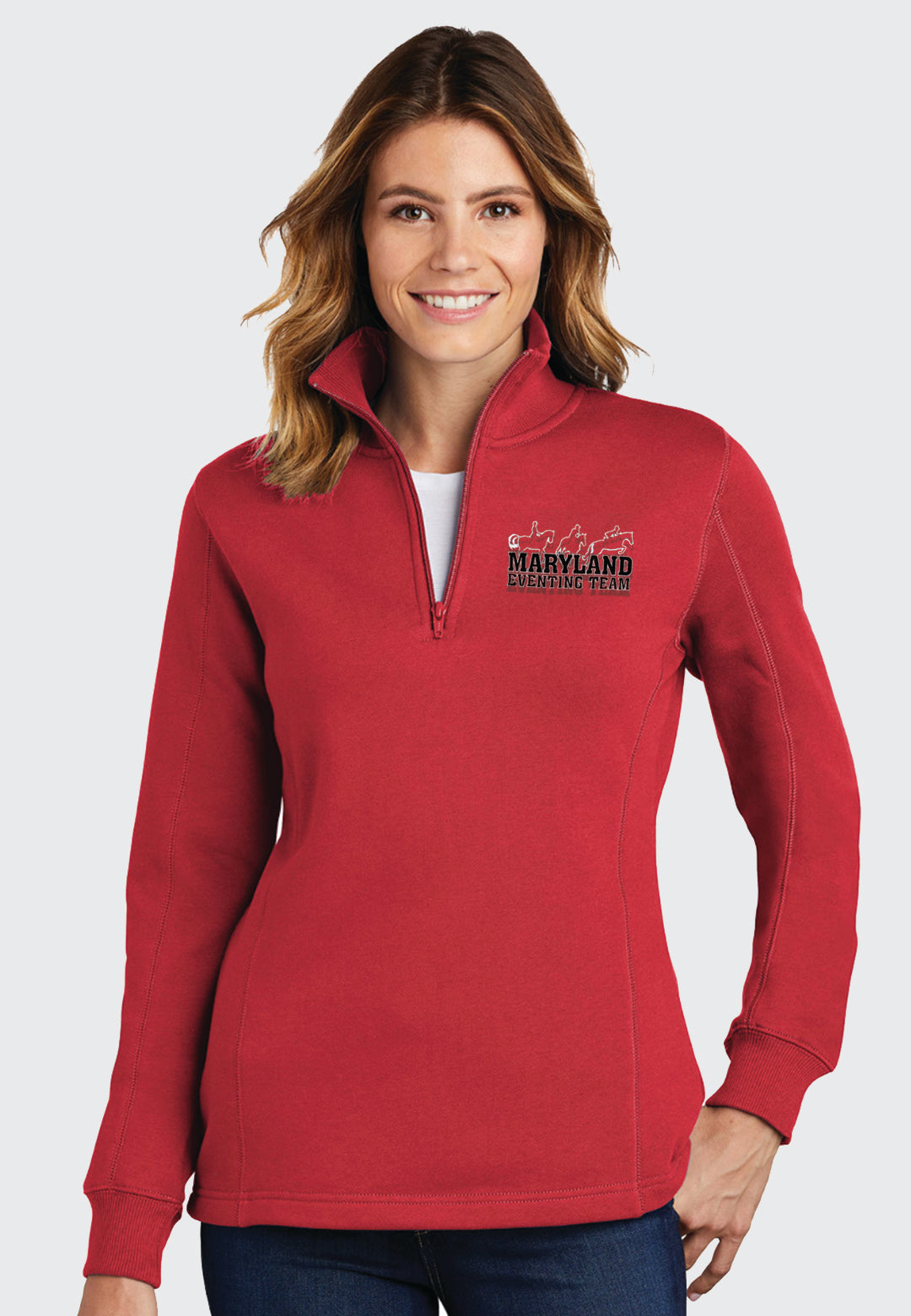 Maryland Eventing Team Sport-Tek® Ladies 1/4-Zip Sweatshirt, 2 Color Options