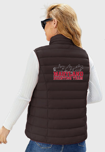 Maryland Eventing Team MAGCOMSEN Lightweight Women's Puffer Vest, 2 color options