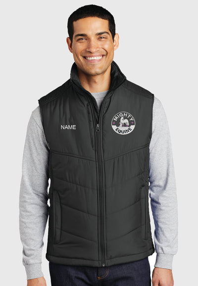 Mighty Equine Port Authority® Black Puffy Vest - Ladies/Mens Styles