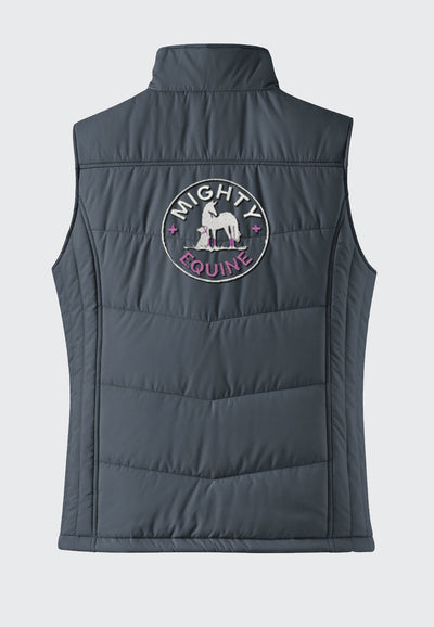 Mighty Equine Port Authority® Grey Puffy Vest - Ladies/Mens Styles