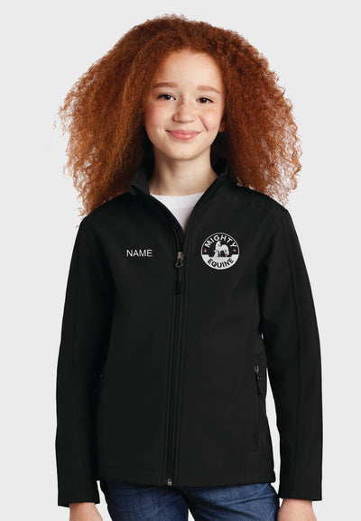 Mighty Equine Port Authority® Core Black Soft Shell Jacket - Men's/Ladies/Youth