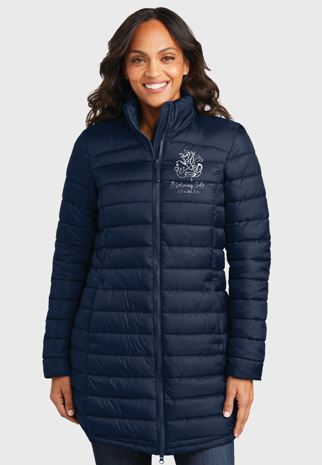 Morning Side Stables Port Authority® Ladies Horizon Puffy Long Jacket