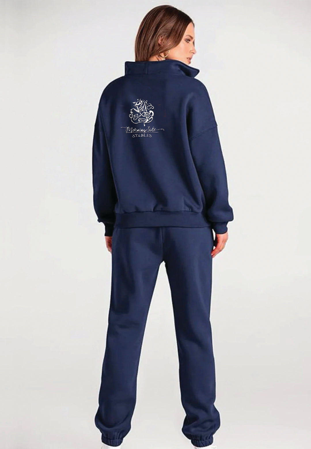 Morning Side Stables 2-PIECE LOUNGE HOODIE OVERSIZED SWEATSUIT SET