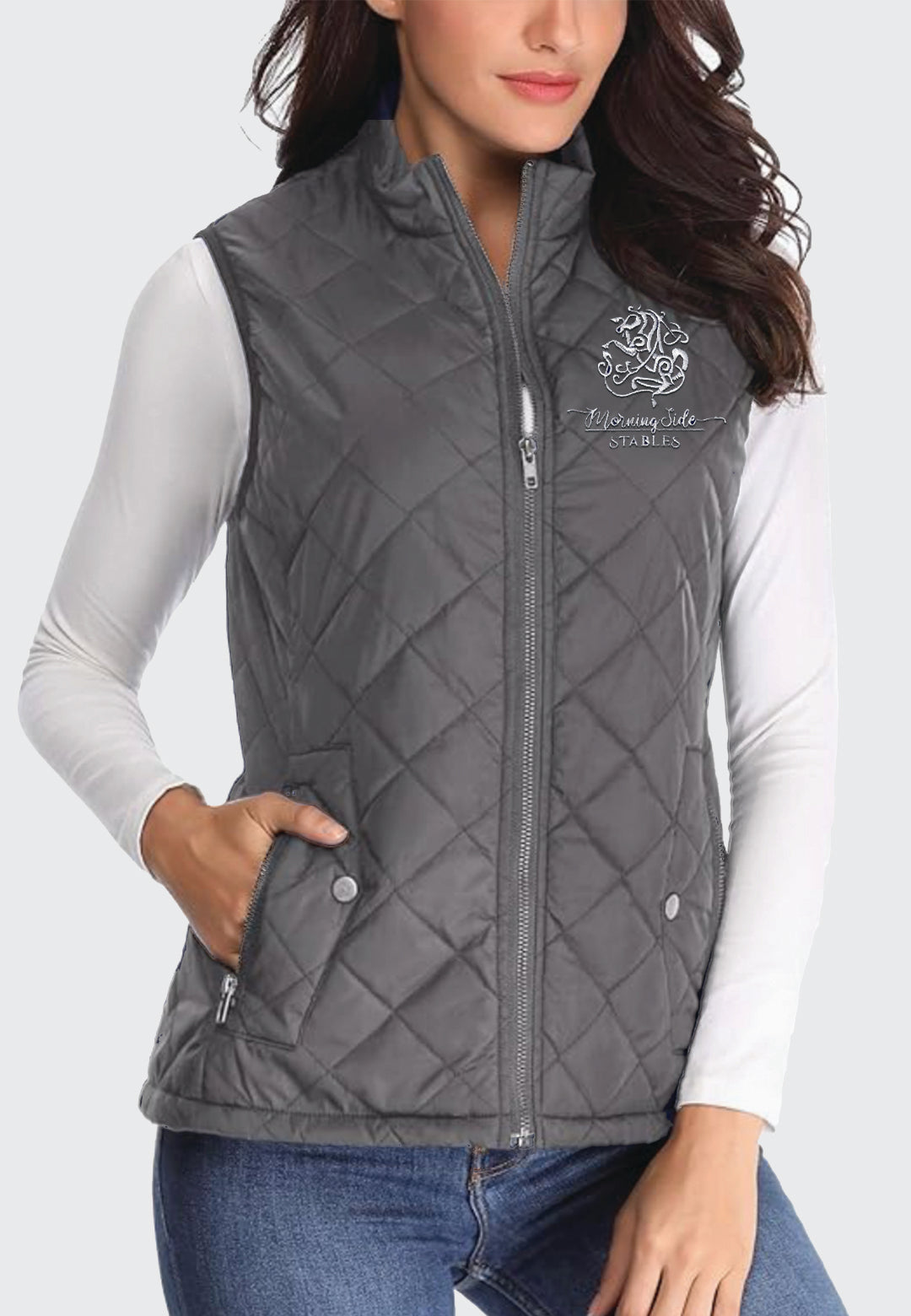 Morning Side Stables Miss Molly Quilted Vest, 2 Color Options