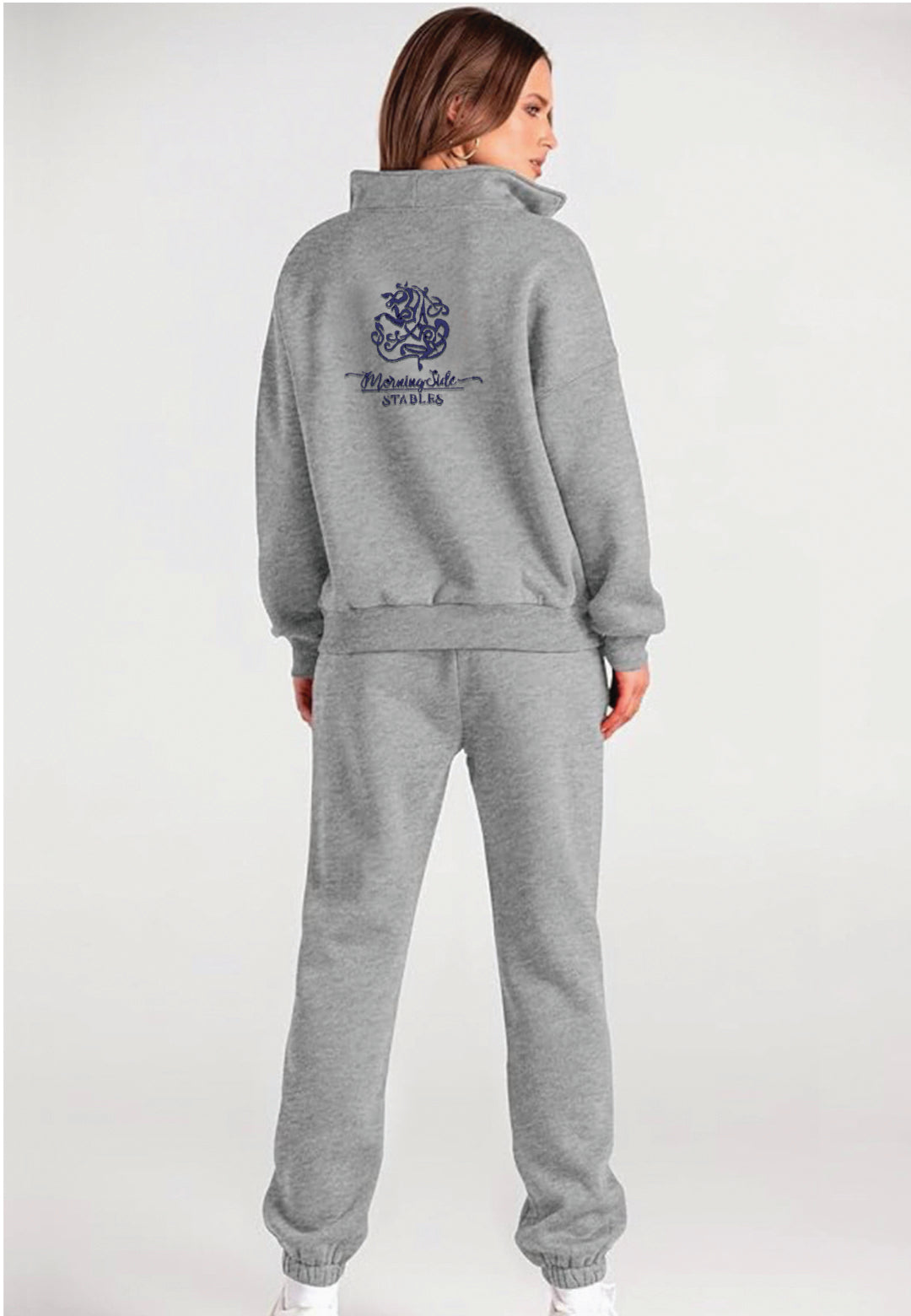 Morning Side Stables 2-PIECE LOUNGE HOODIE OVERSIZED SWEATSUIT SET