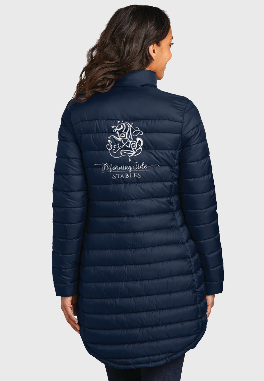 Morning Side Stables Port Authority® Ladies Horizon Puffy Long Jacket