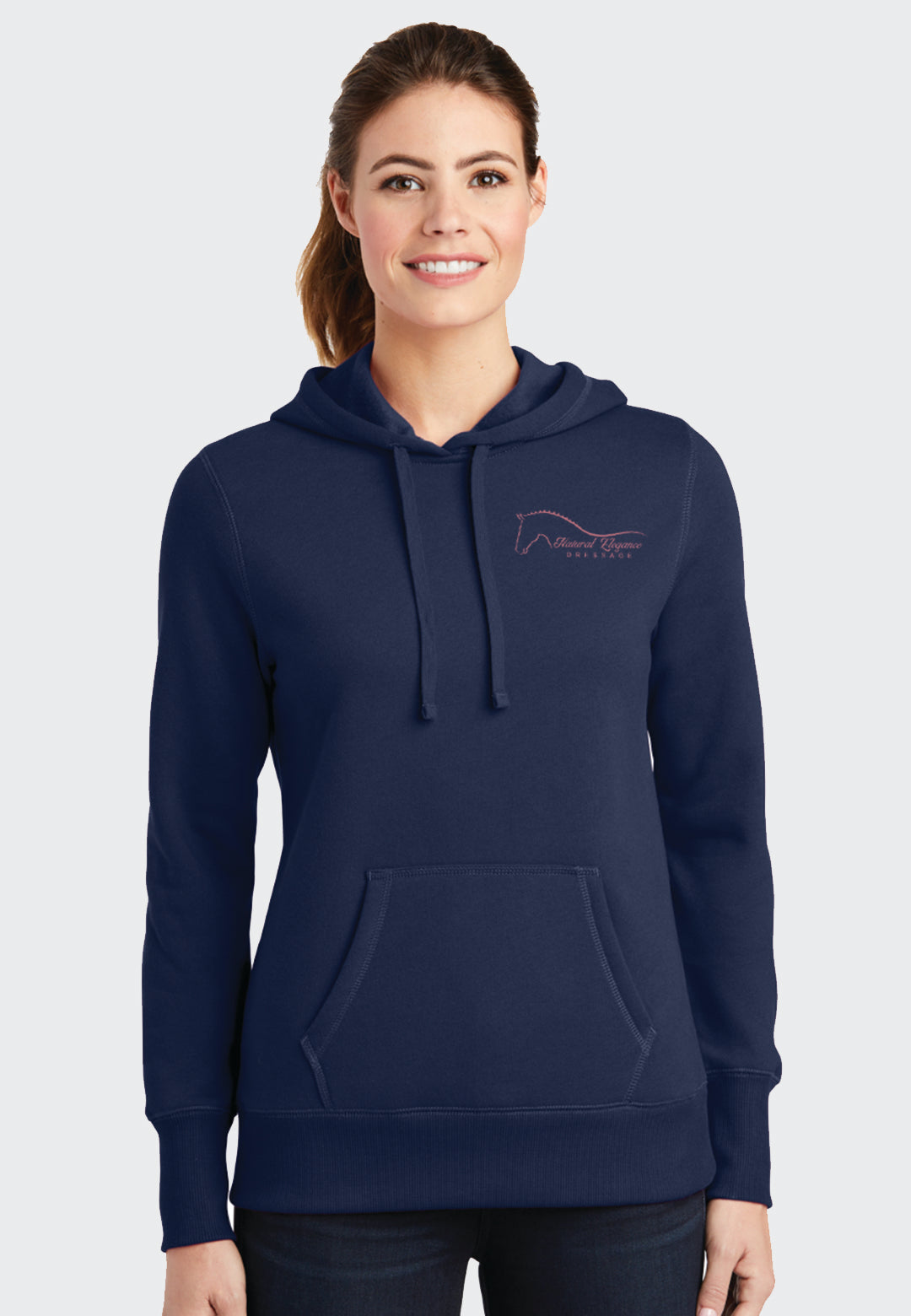 Natural Elegance Dressage Sport-Tek® Navy Hooded Sweatshirt - Ladies/Mens/Youth Sizes