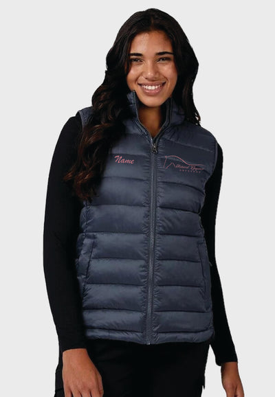 Natural Elegance Dressage 32 Degrees Womens LIGHTWEIGHT POLY-FILL PACKABLE VEST, 2 Color Options