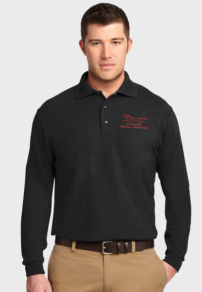 Nadir Riding Academy Port Authority® Silk Touch™ Mens Long Sleeve Polo