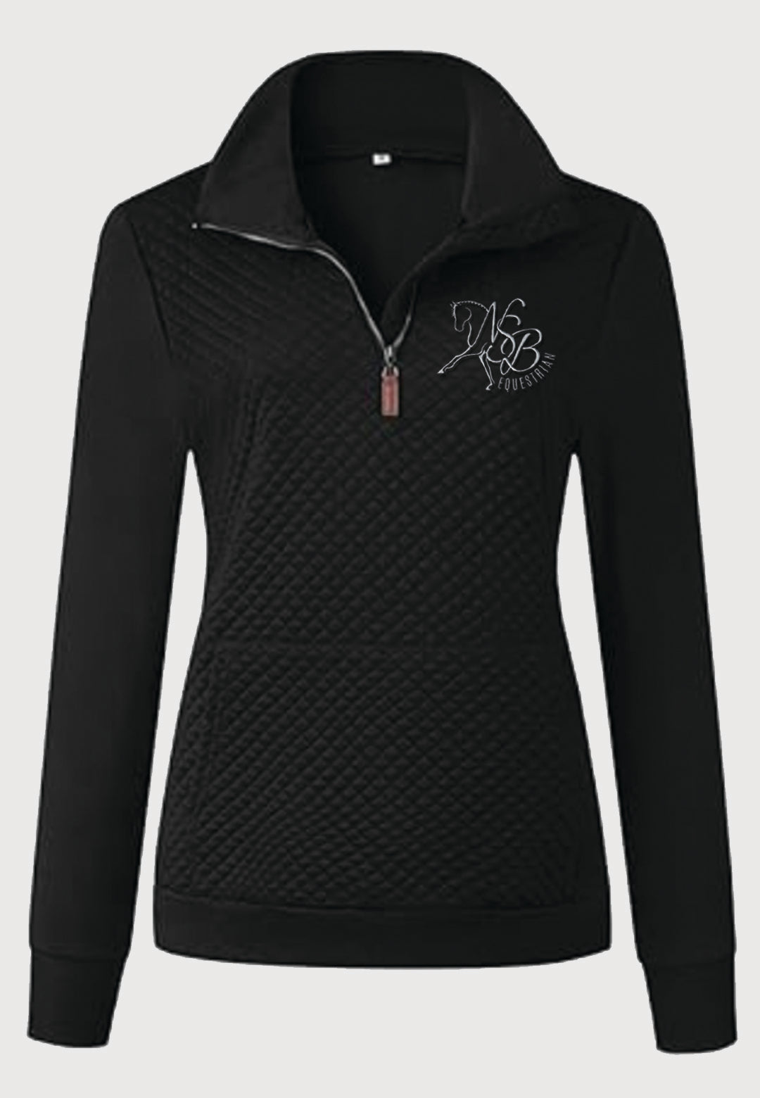 NSB Equestrian BTFBM Ladies Quilted 1/4 Zip Sweatshirt