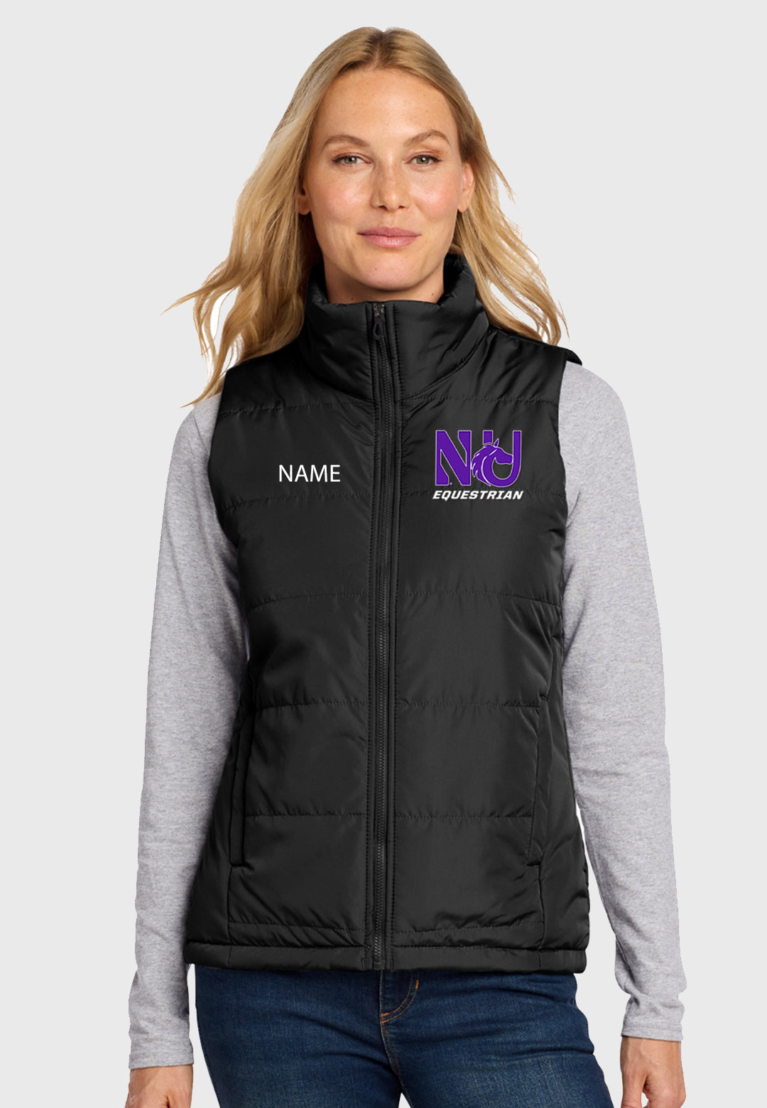 Northwestern University Equestrian Team Port Authority® Ladies Puffer Vest