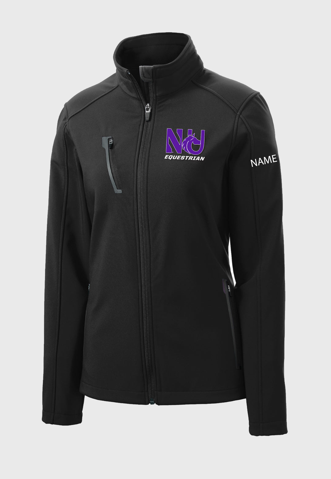 Northwestern University Equestrian Team Port Authority® Ladies Welded Soft Shell Jacket, 2 Color Options
