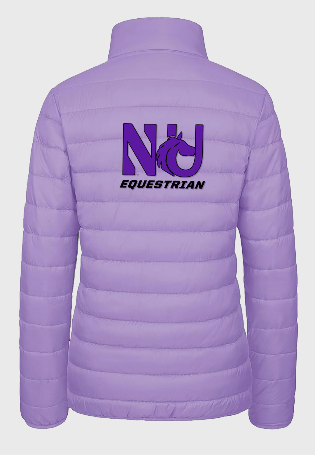 Northwestern University Equestrian Team MAGCOMSEN Ladies Lightweight Puffer Jacket, 2 Color Options