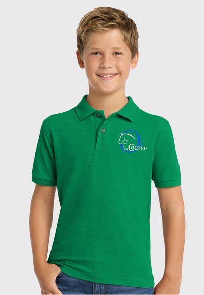 On Course Riding Academy Port Authority® Youth Silk Touch™ Polo, 2 Color Options