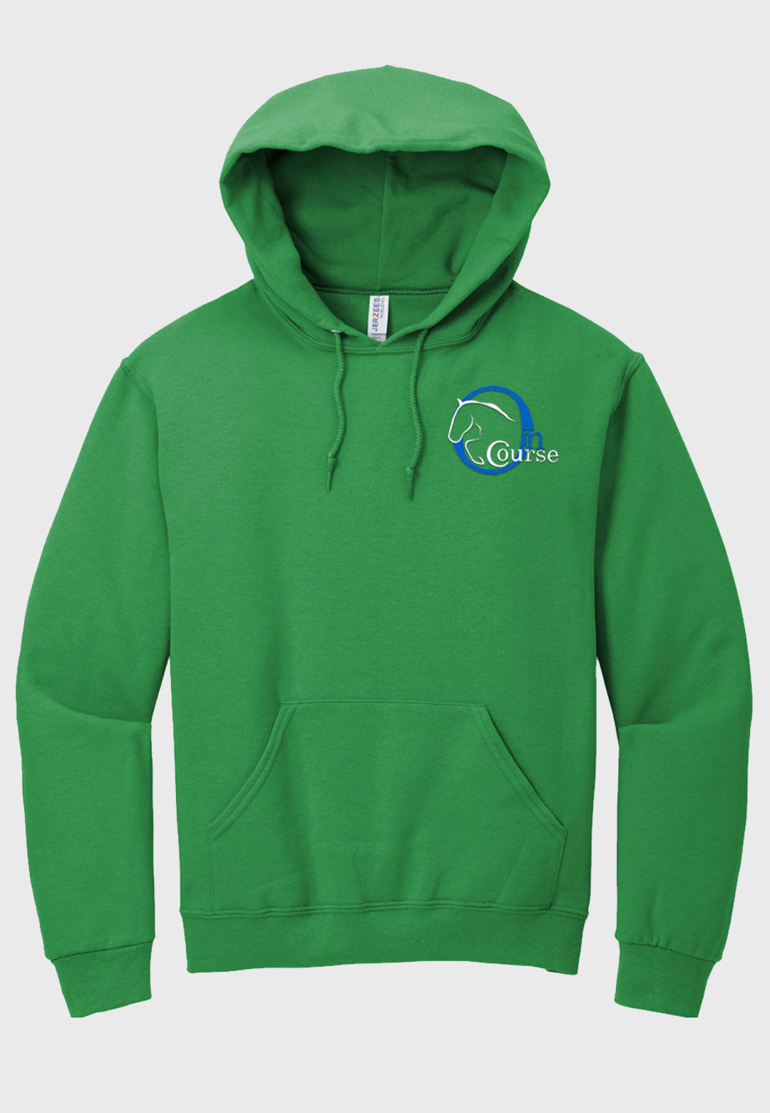 On Course Riding Academy Jerzees® - NuBlend® Kelly Green Pullover Hooded Sweatshirt, Adult + Youth Sizes