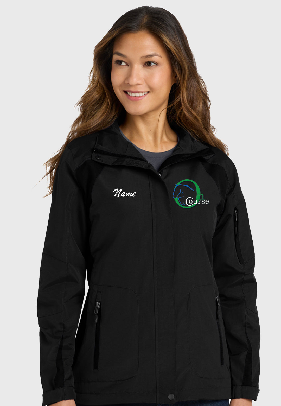 On Course Riding Academy Port Authority® All-Season II Black Jacket - Ladies/Mens Sizes