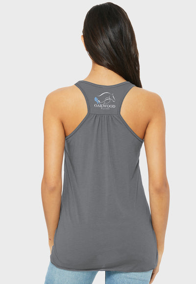 Oakwood Equine BELLA+CANVAS ® Women’s Flowy Racerback Tank - 2 Color Options