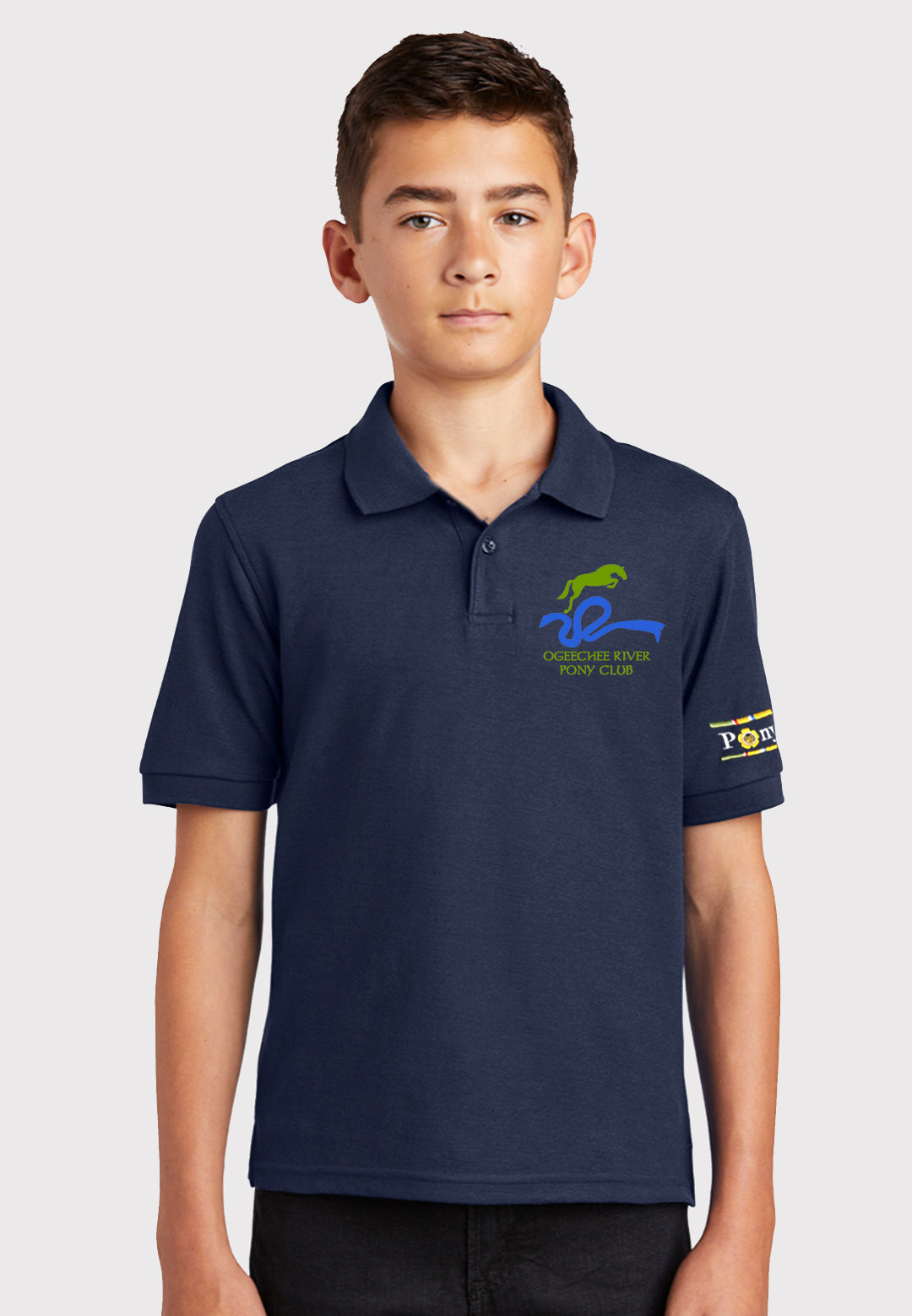 Ogeechee River Pony Club Port Authority® Youth Silk Touch™ Polo