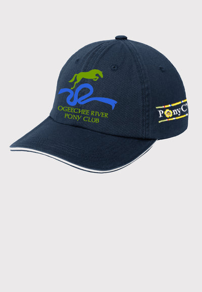Ogeechee River Pony Club Port Authority® Sandwich Bill Cap with Striped Closure