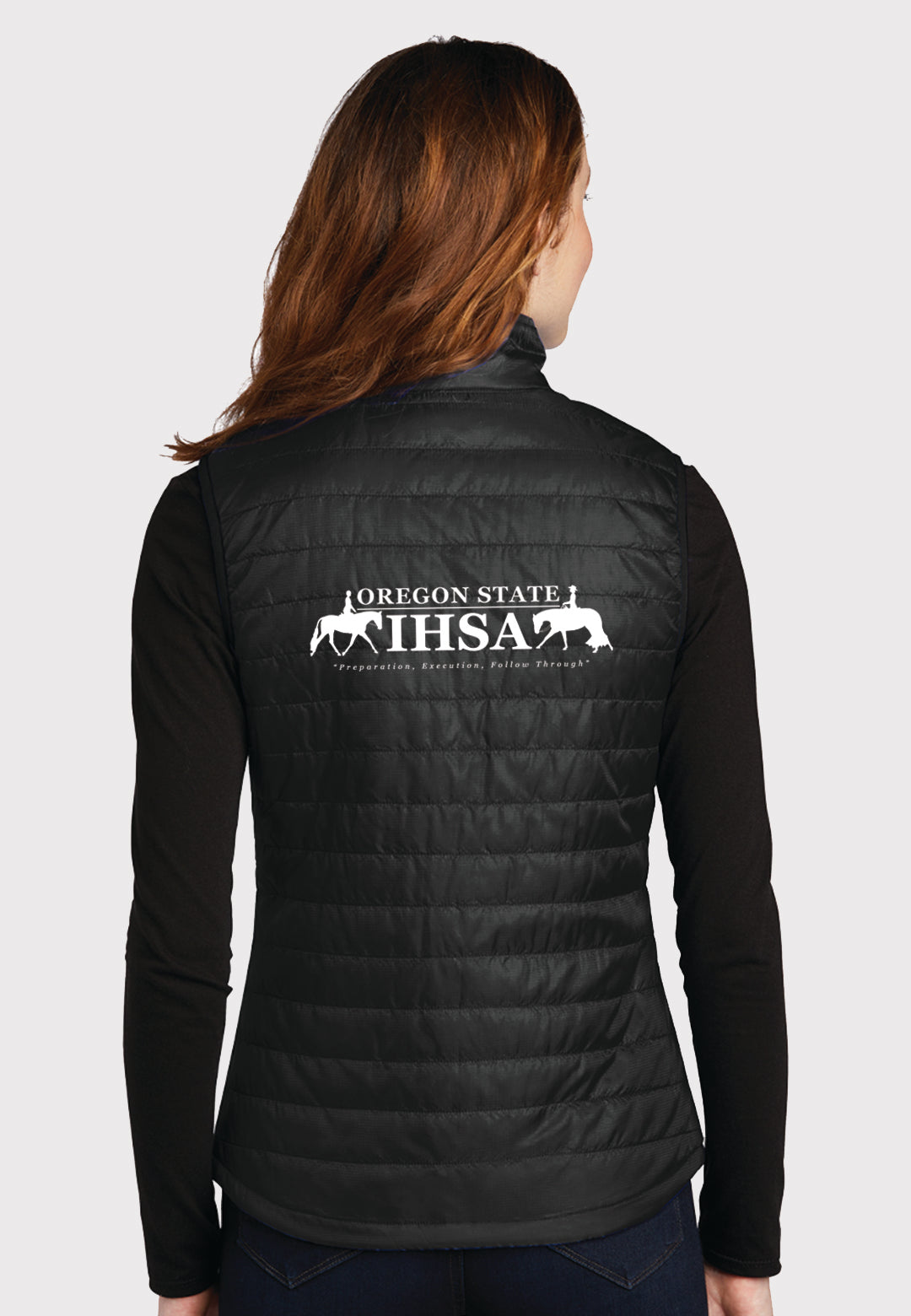 Oregon State Equestrian Port Authority® Ladies Packable Puffy Vest