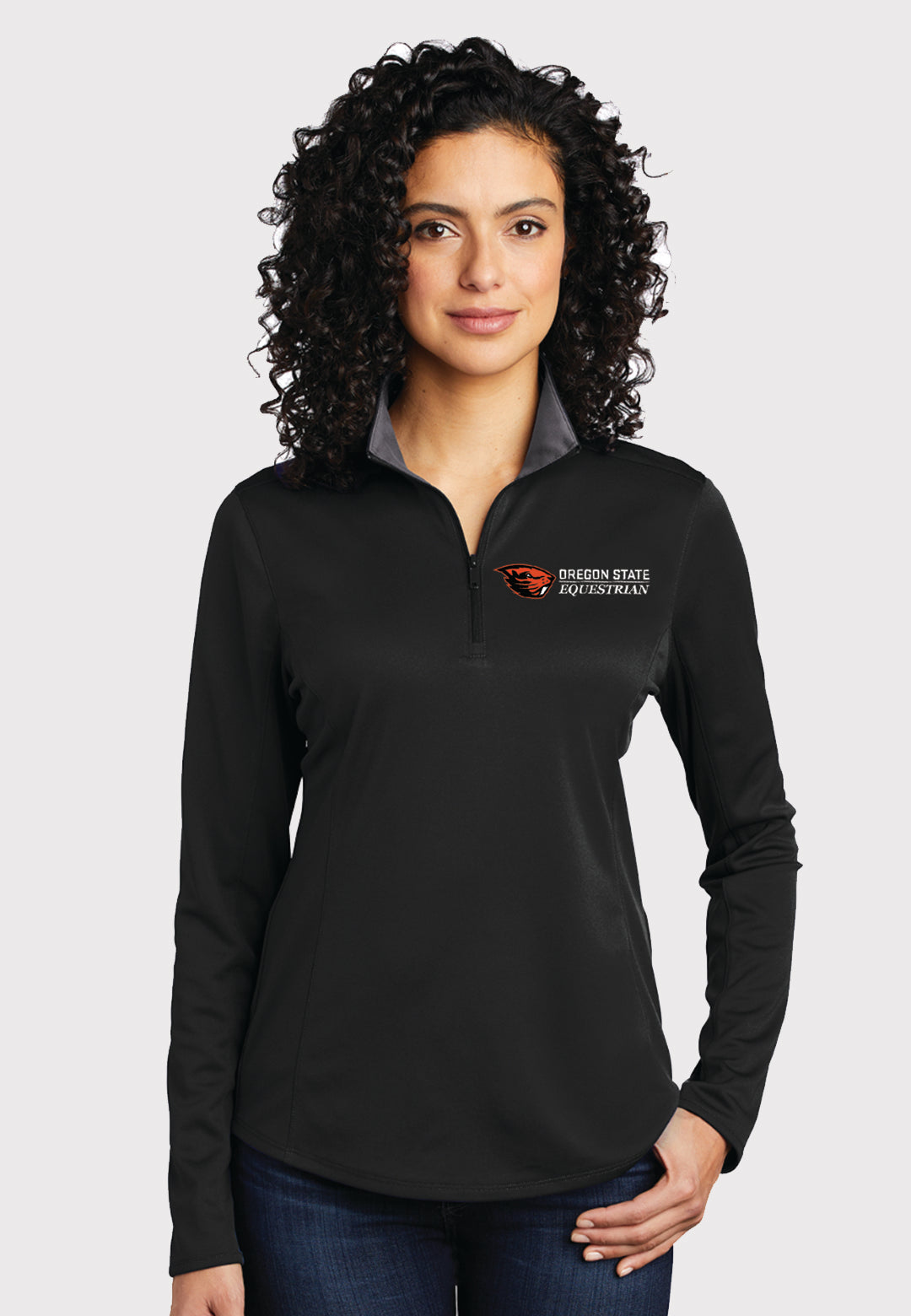 Oregon State Equestrian Port Authority® Women's Silk Touch™ Performance 1/4-Zip