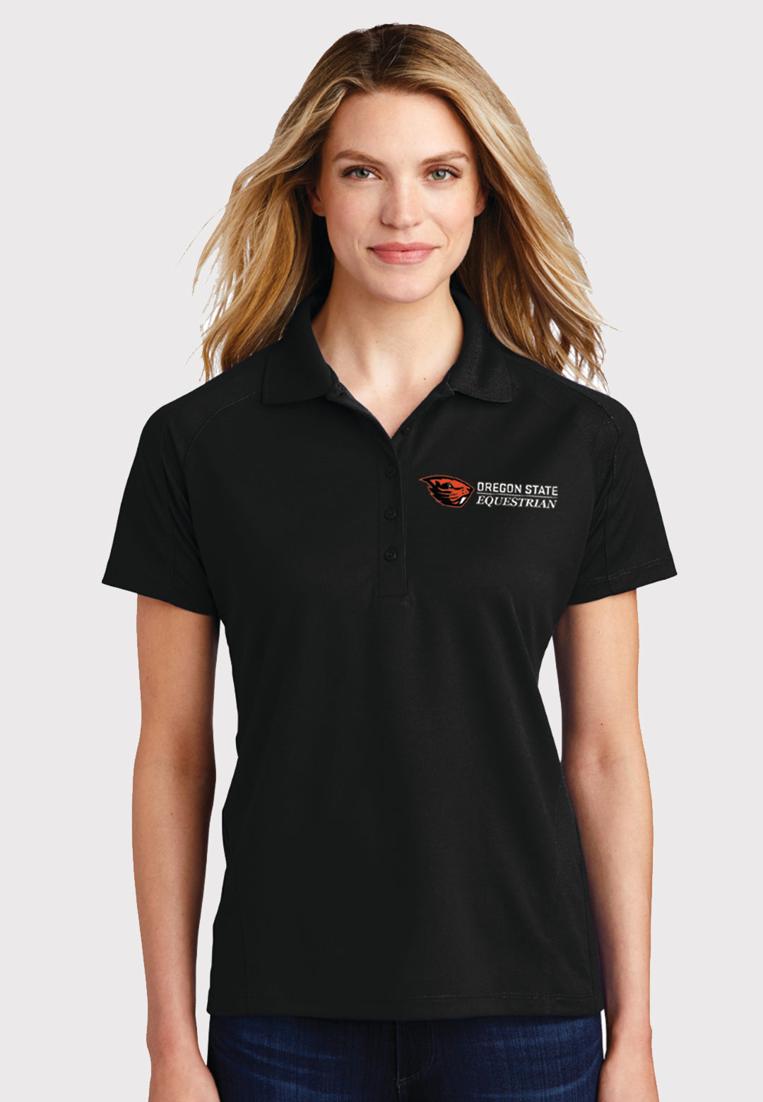 Oregon State Equestrian Sport-Tek® Ladies Dri-Mesh® Pro Polo