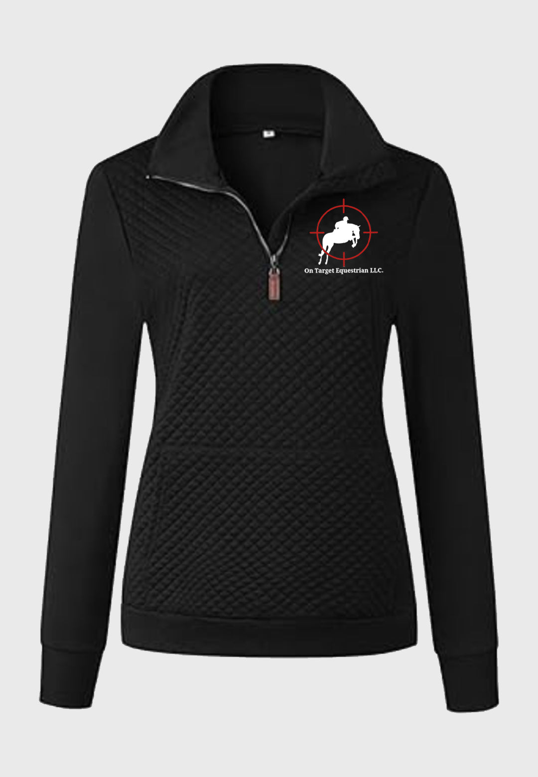 On Target Equestrian BTFBM Ladies Quilted 1/4 Zip Sweatshirt, 2 Color Options