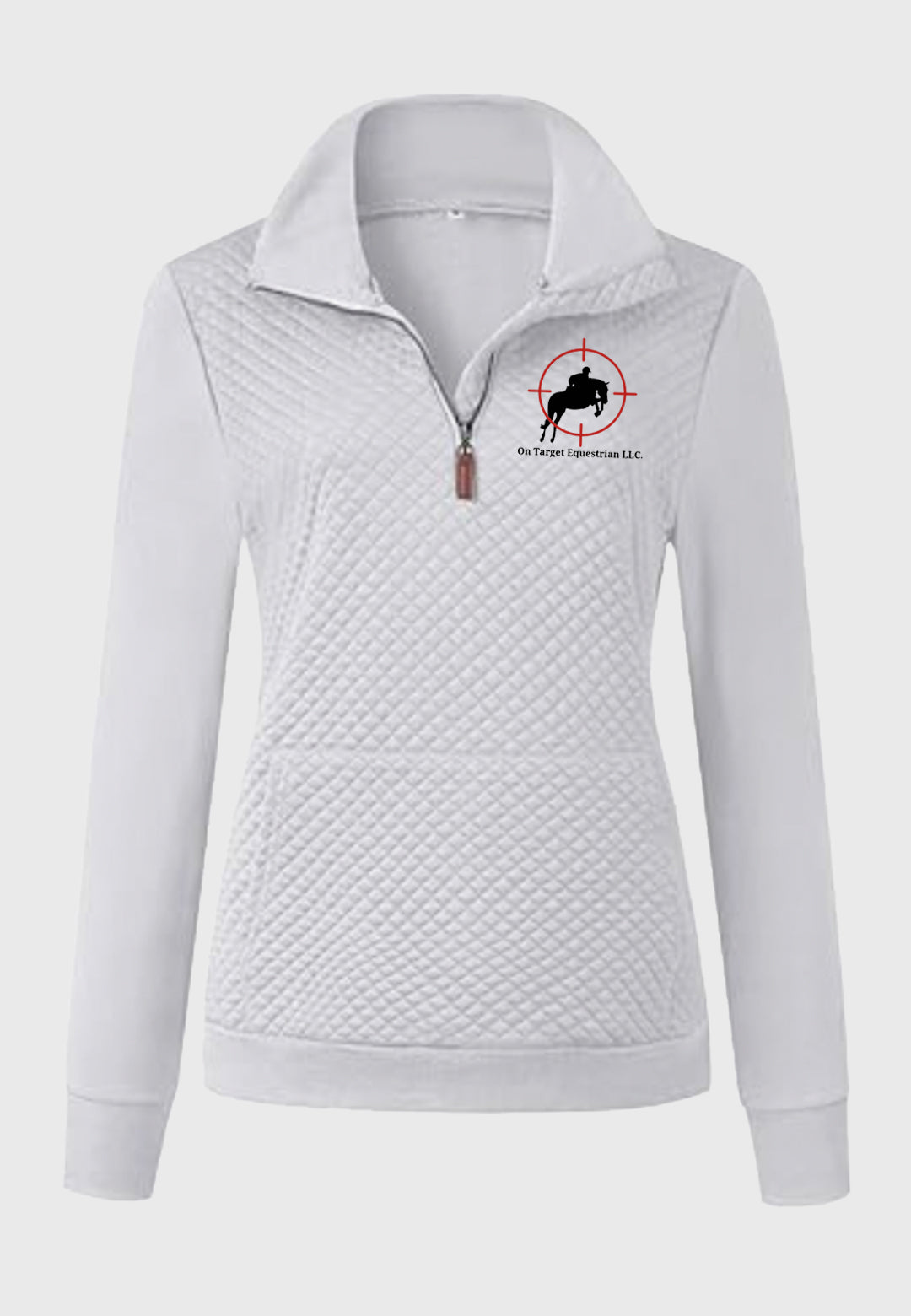 On Target Equestrian BTFBM Ladies Quilted 1/4 Zip Sweatshirt, 2 Color Options