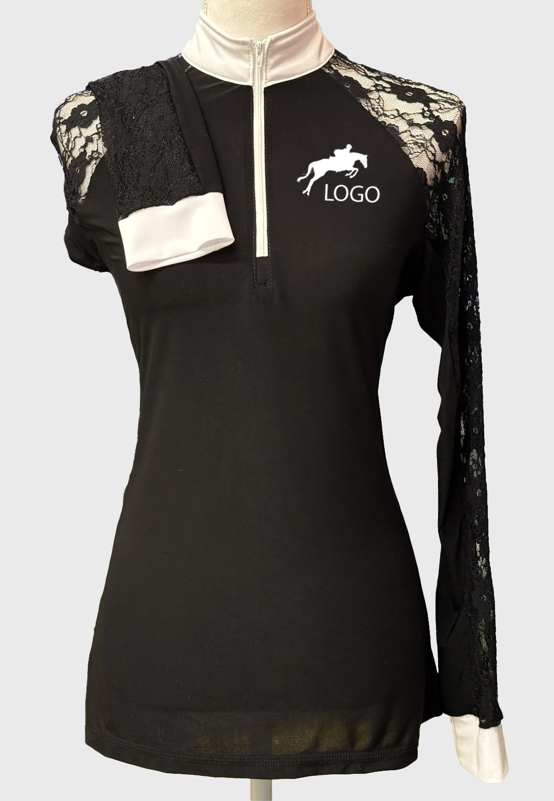 Package A Long Sleeve Show Shirt with Lace Sleeves, Ladies + Youth