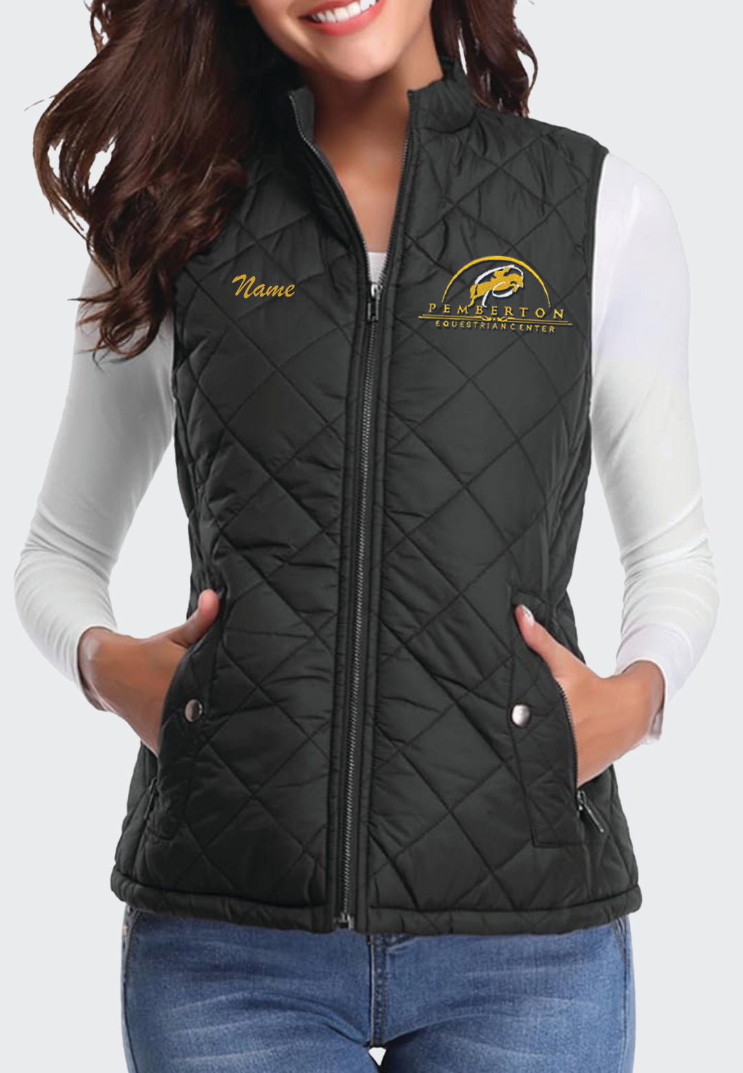 Pemberton Equestrian Center Miss Molly Quilted Vest, 2 Color Options