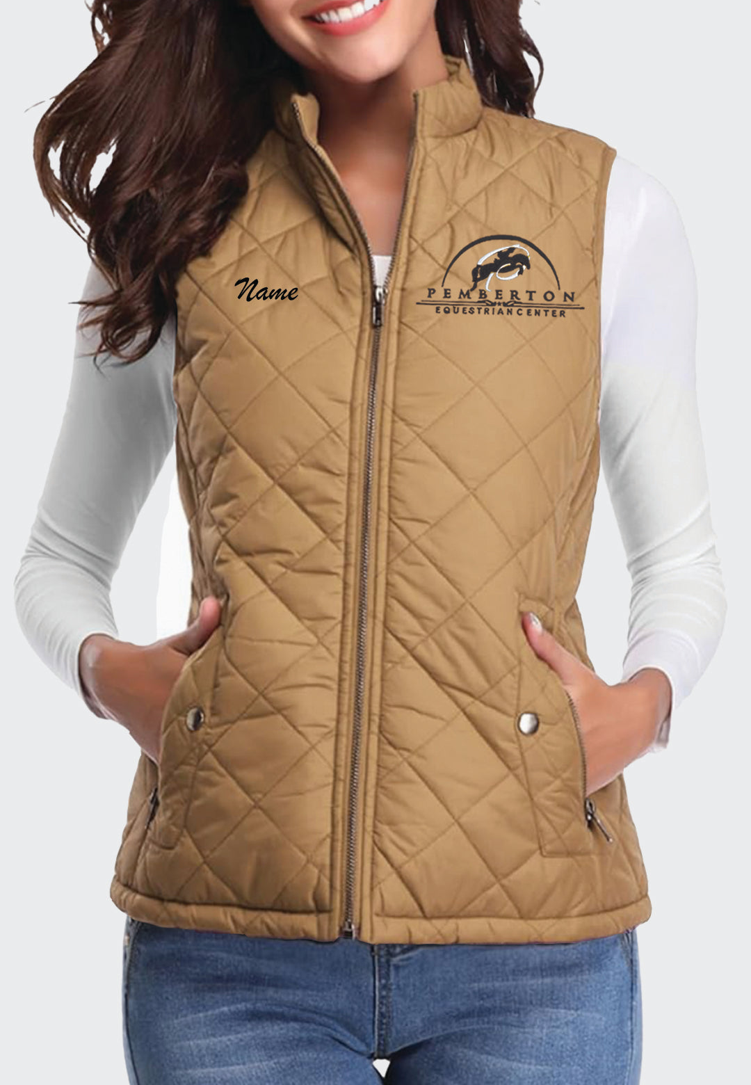 Pemberton Equestrian Center Miss Molly Quilted Vest, 2 Color Options