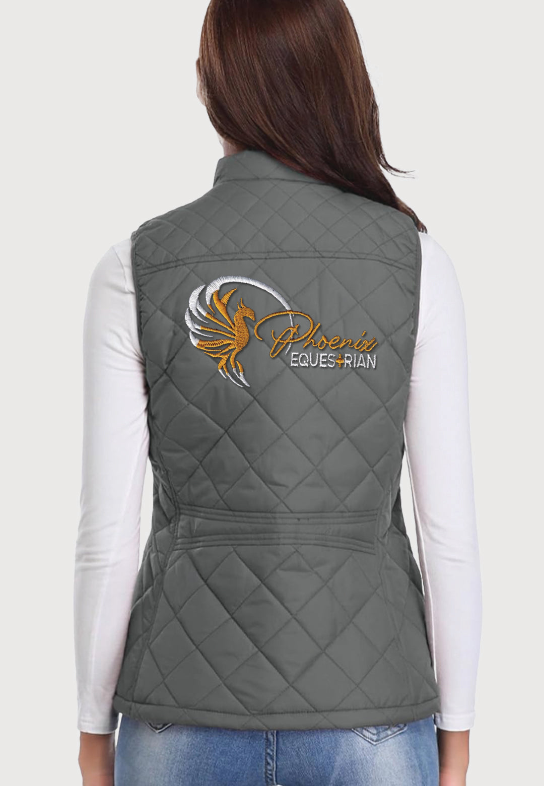 Phoenix Equestrian Team Ladies Fuinloth Quilted Vest, 2 Color Options