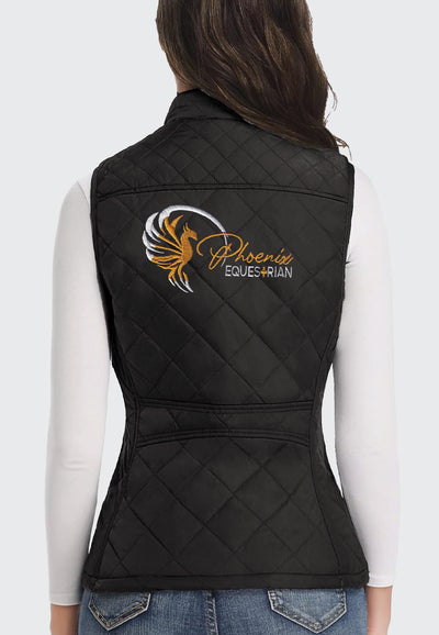 Phoenix Equestrian Team Ladies Fuinloth Quilted Vest, 2 Color Options