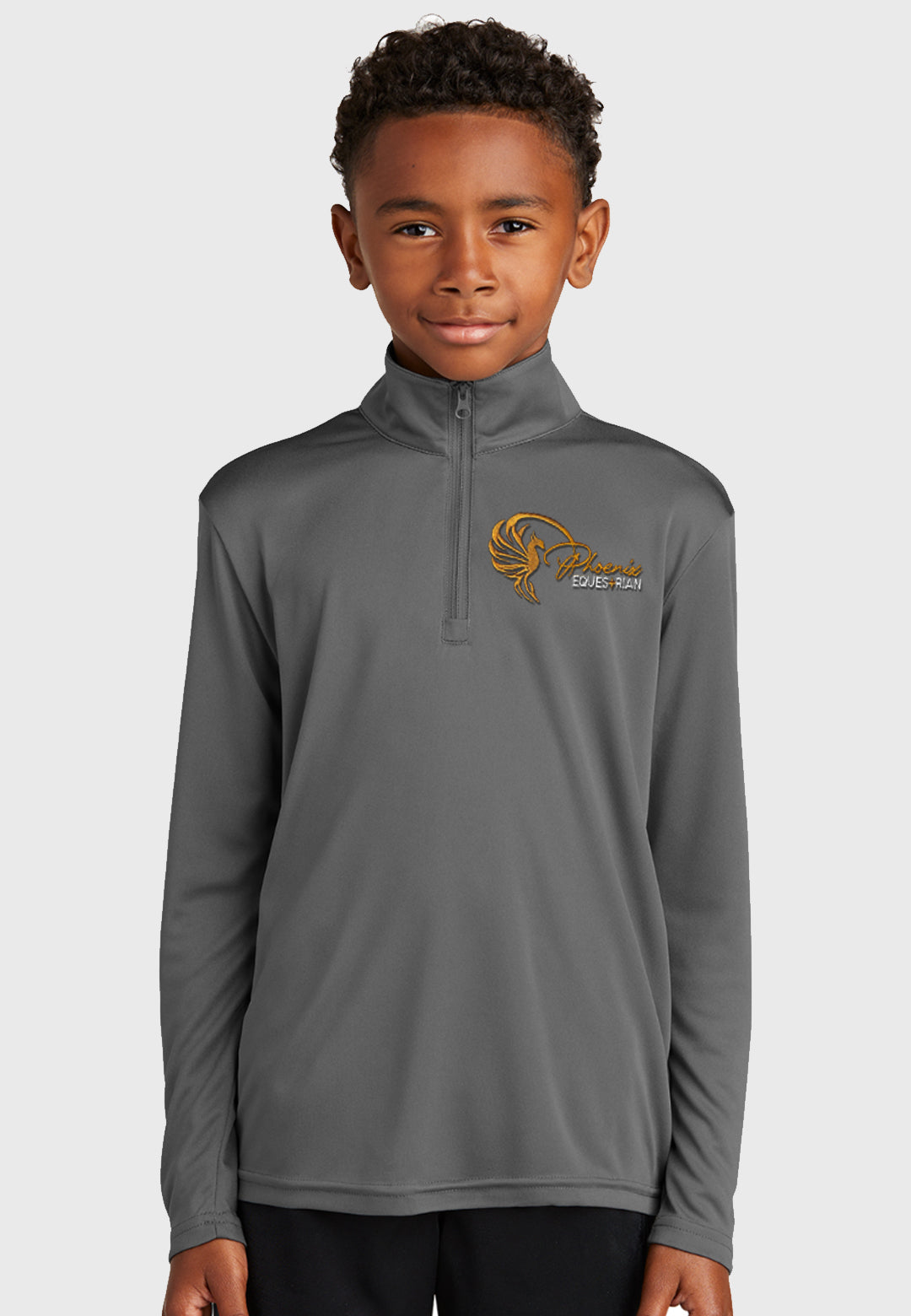 Phoenix Equestrian Sport-Tek ®Youth PosiCharge ®Competitor ™1/4-Zip Pullover