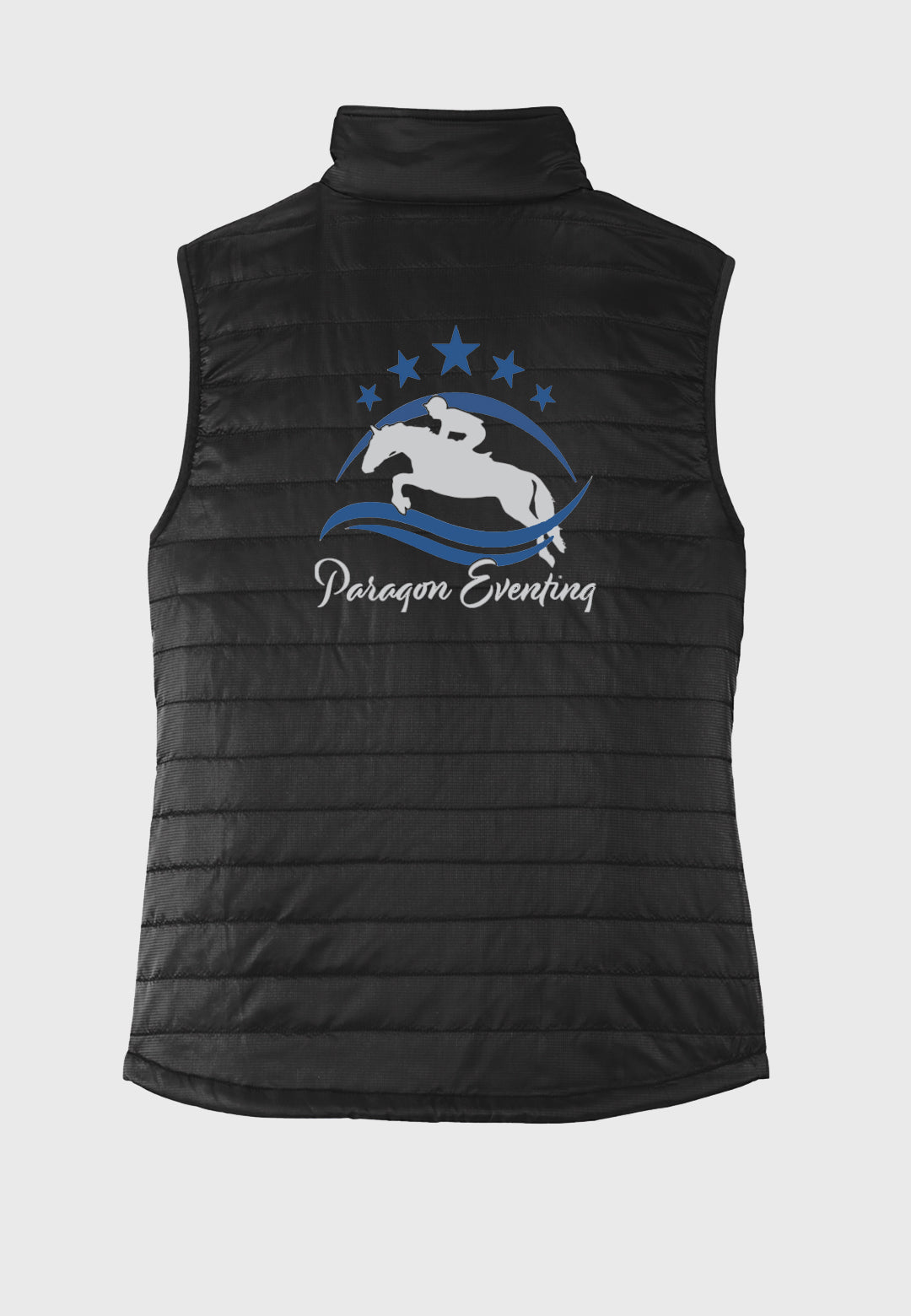 Paragon Eventing Port Authority® Black Packable Puffy Vest - Ladies/Mens Styles