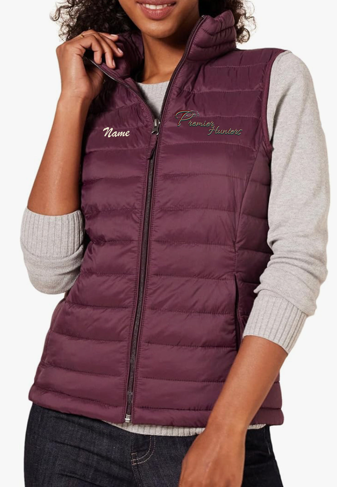 Premier Hunters Essentials Women's Lightweight Water-Resistant Packable Puffer Vest, 2 Color Options