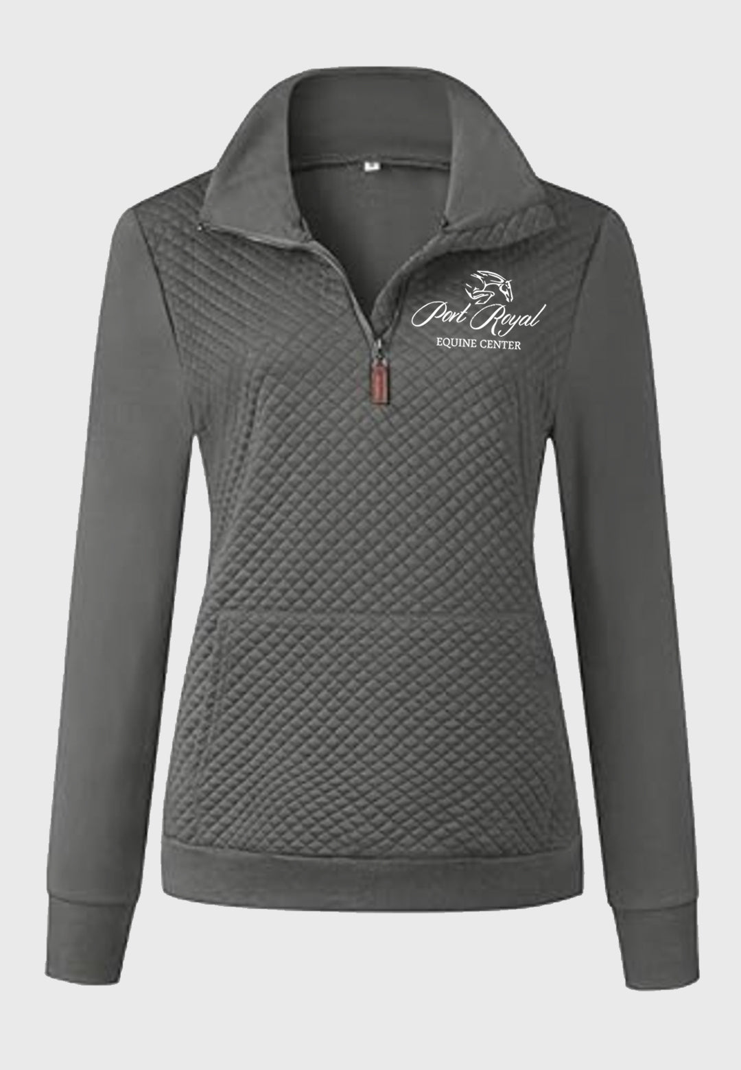 Port Royal Equine Center BTFBM Ladies Quilted 1/4 Zip Sweatshirt