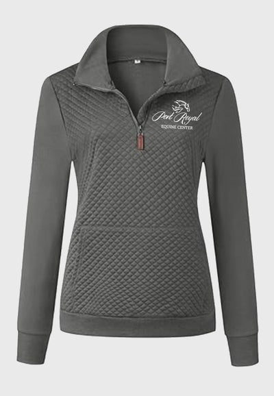 Port Royal Equine Center BTFBM Ladies Quilted 1/4 Zip Sweatshirt