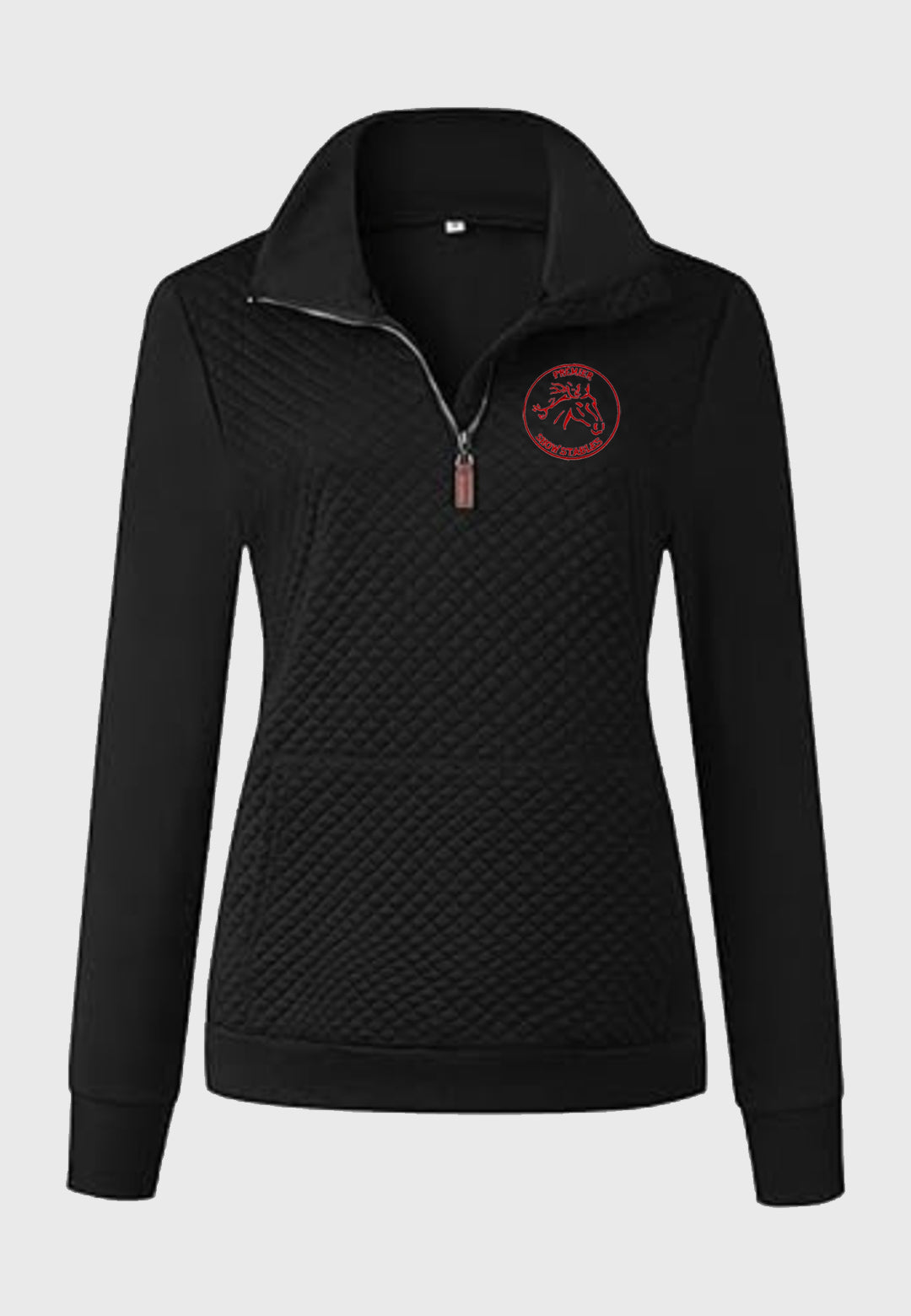 Premier Show Stables BTFBM Ladies Quilted 1/4 Zip Sweatshirt