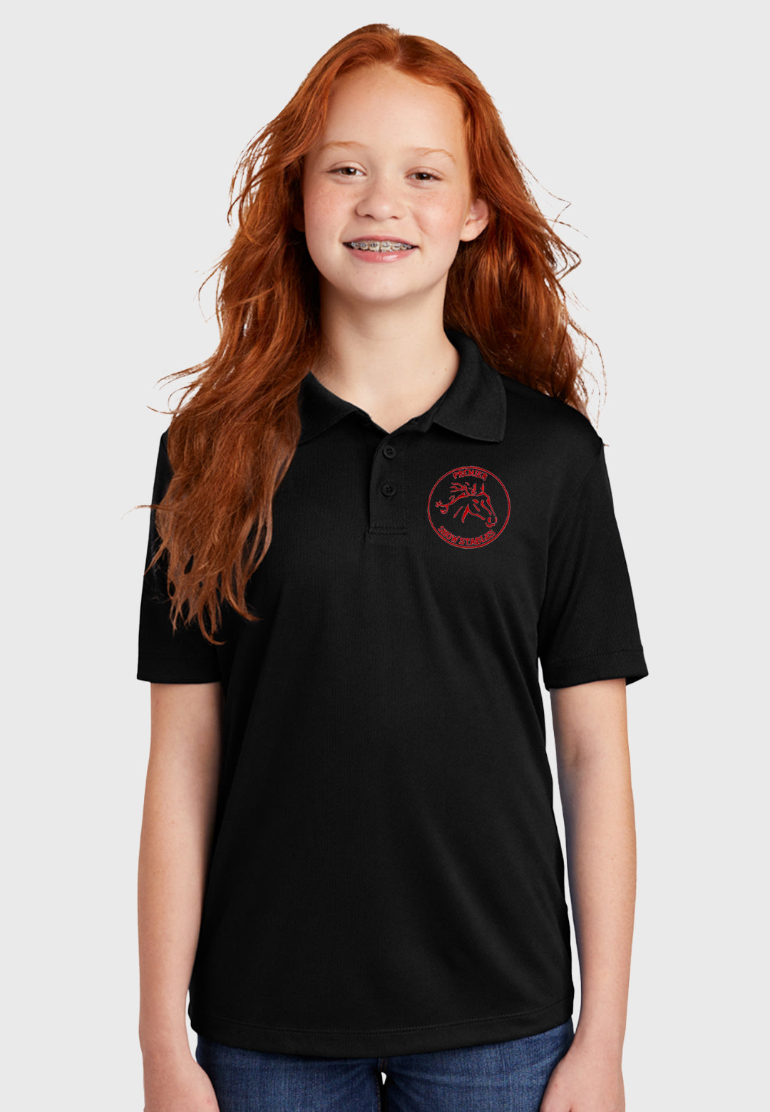 Premier Show Stables Sport-Tek® Youth PosiCharge® RacerMesh® Polo