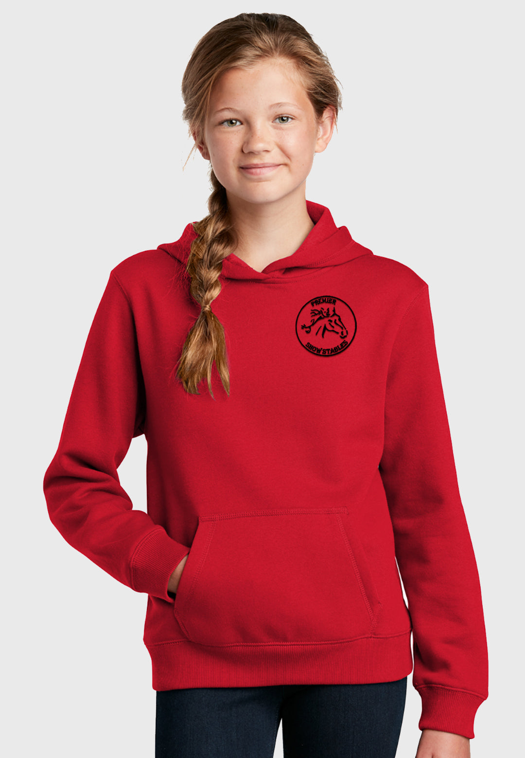 Premier Show Stables Sport-Tek® Youth Hooded Sweatshirt, 2 Color Options