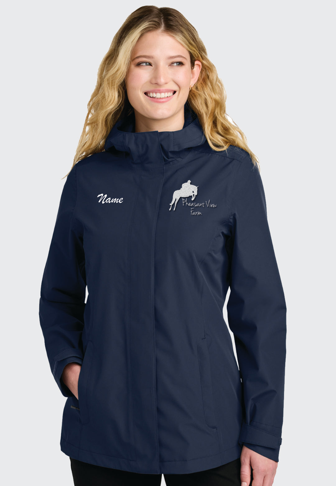 Pheasant View Farm Port Authority® Ladies C-FREE® Rain Jacket, Ladies + Mens Sizes
