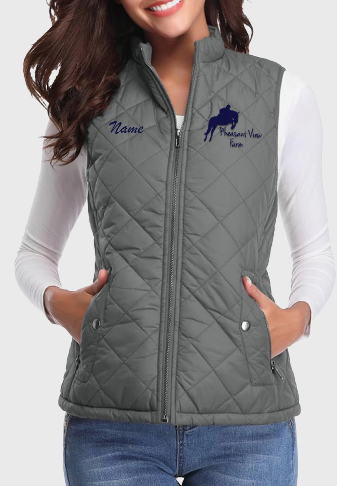 Pheasant View Farm Fuinloth Women's Quilted Vest, 2 Color Options