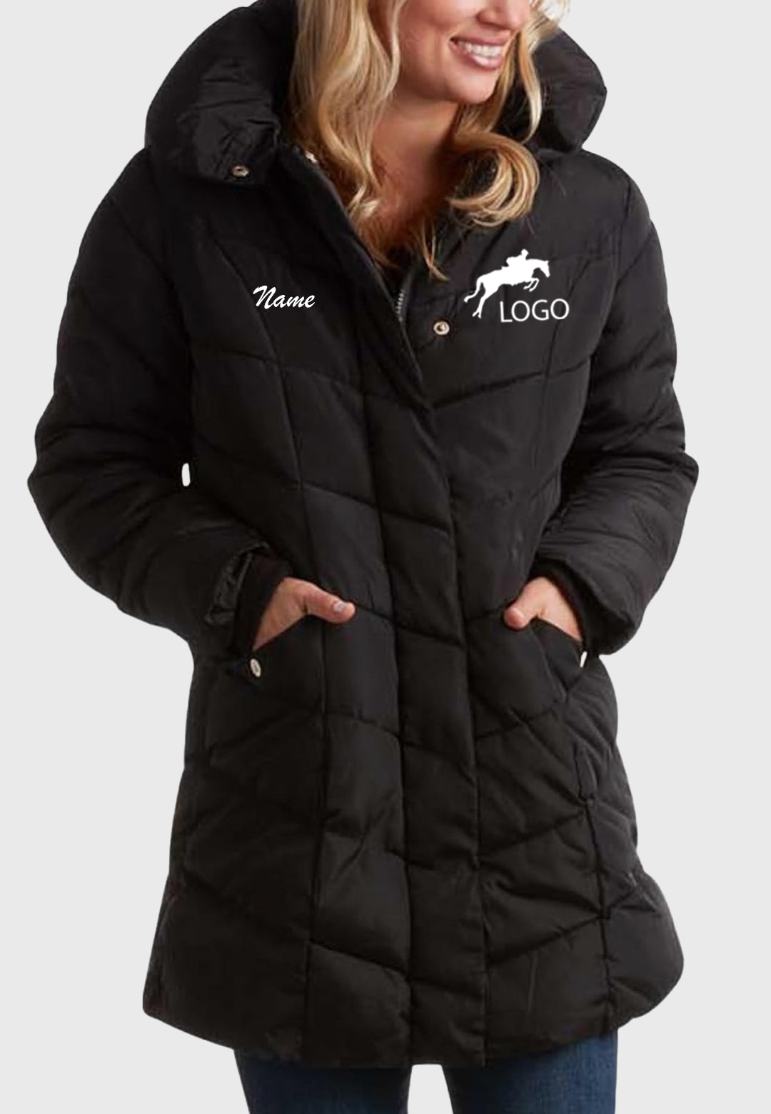 Package A Women's Insulated Quilted Winter Coat with Hood